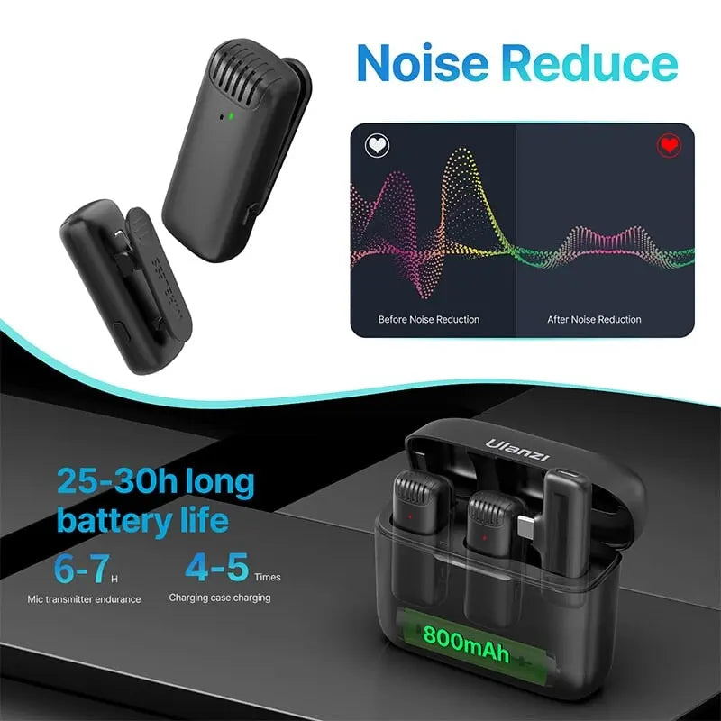 Wireless microphone system with 1 receiver 2 microphones live streaming Wireless microphone system with 1 receiver 2 microphones live streaming